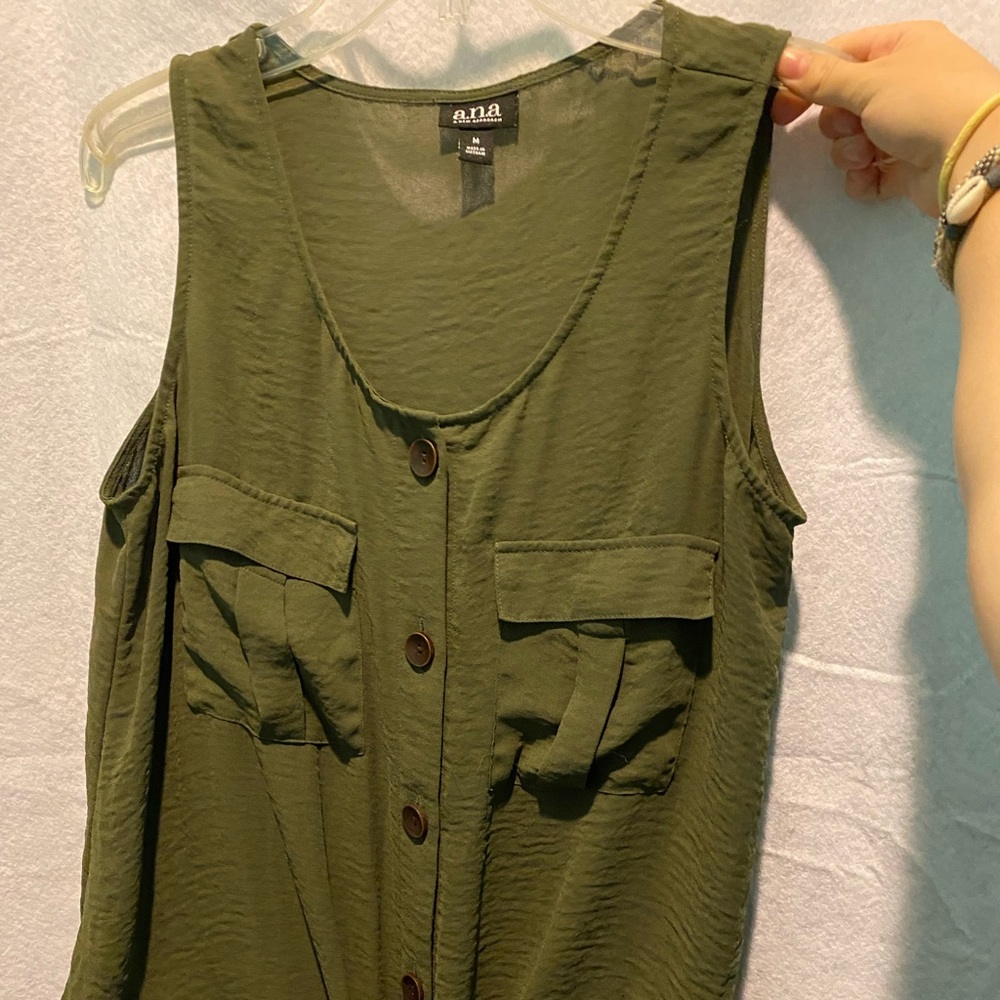 Ana Olive Tank Top